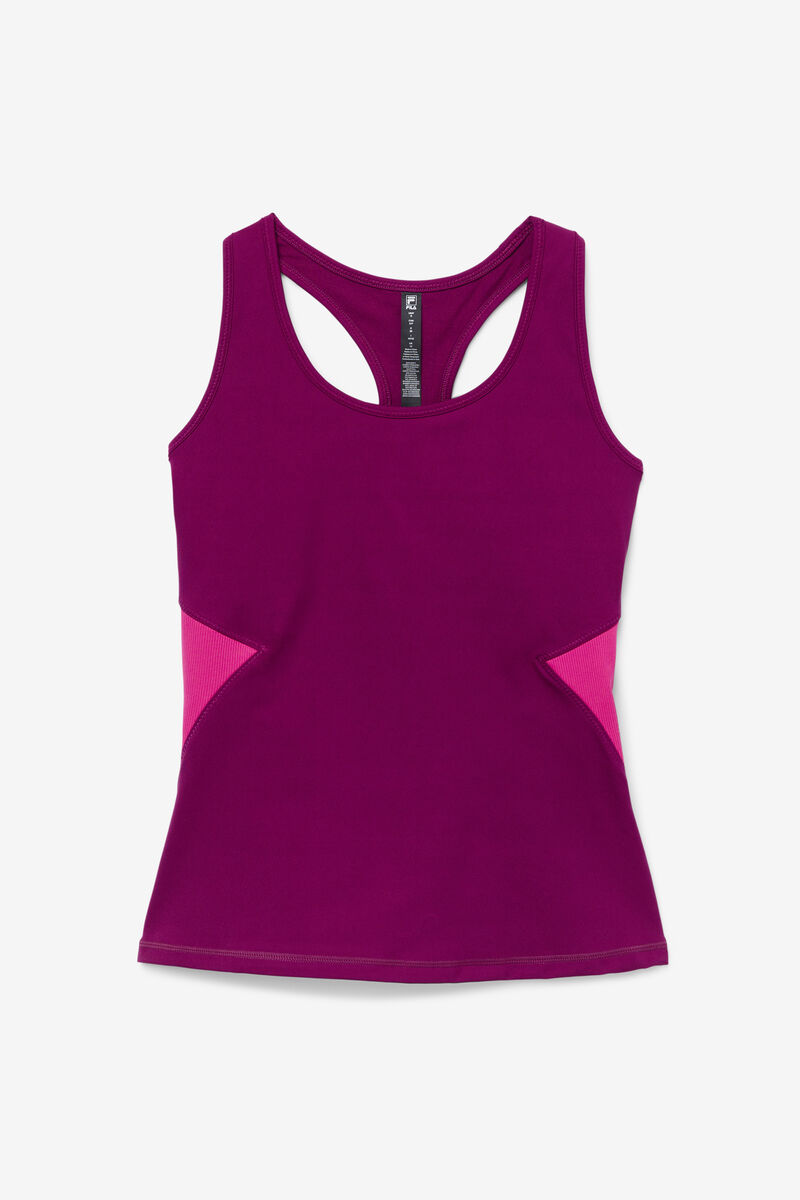 Fila Uplift Open Racerback Tank Top Sport Bh Dam Lila Ljusrosa | KMVY1R7Orp7
