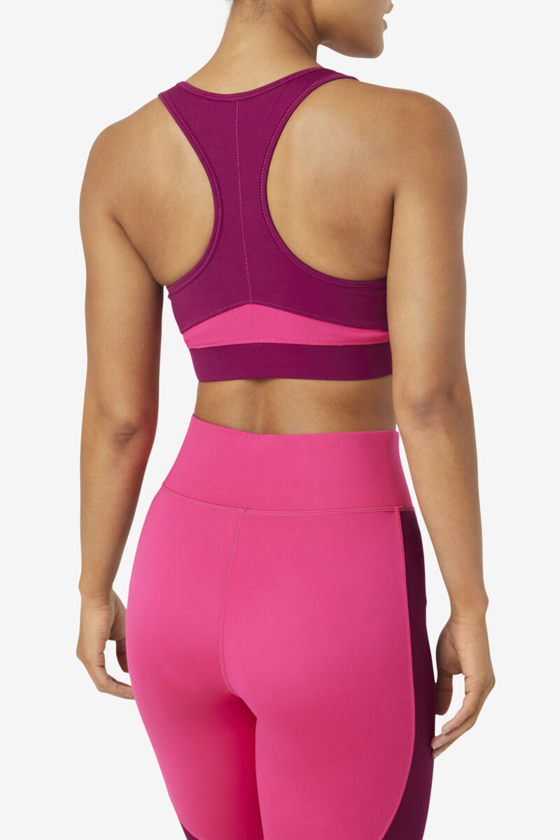 Fila Uplift Racerback Sports Bra Sport Bh Dam Lila Ljusrosa | Mv1mVdXxzX4