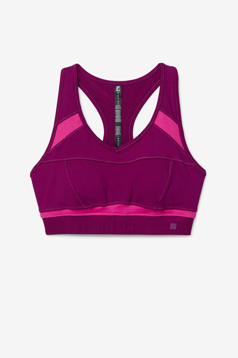 Fila Uplift Racerback Sports Bra Sport Bh Dam Lila Ljusrosa | Mv1mVdXxzX4