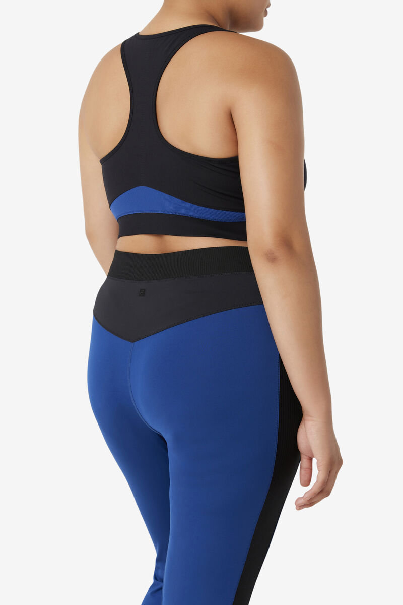 Fila Uplift Racerback Sports Bra Sport Bh Dam Svarta Marinblå | OVirqMbyA2p