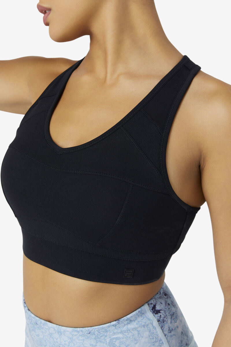 Fila Uplift Racerback Sports Bra Sport Bh Dam Svarta | T3bUsGdGVHg
