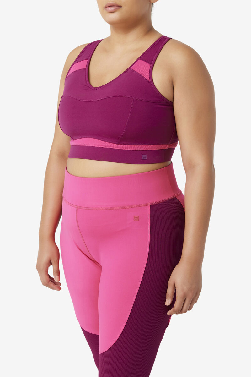 Fila Uplift Racerback Sports Bra Sport Bh Dam Lila Ljusrosa | lyiLpCGmP1H