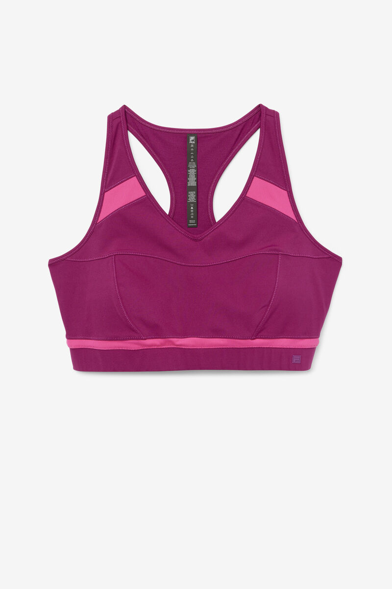 Fila Uplift Racerback Sports Bra Sport Bh Dam Lila Ljusrosa | lyiLpCGmP1H