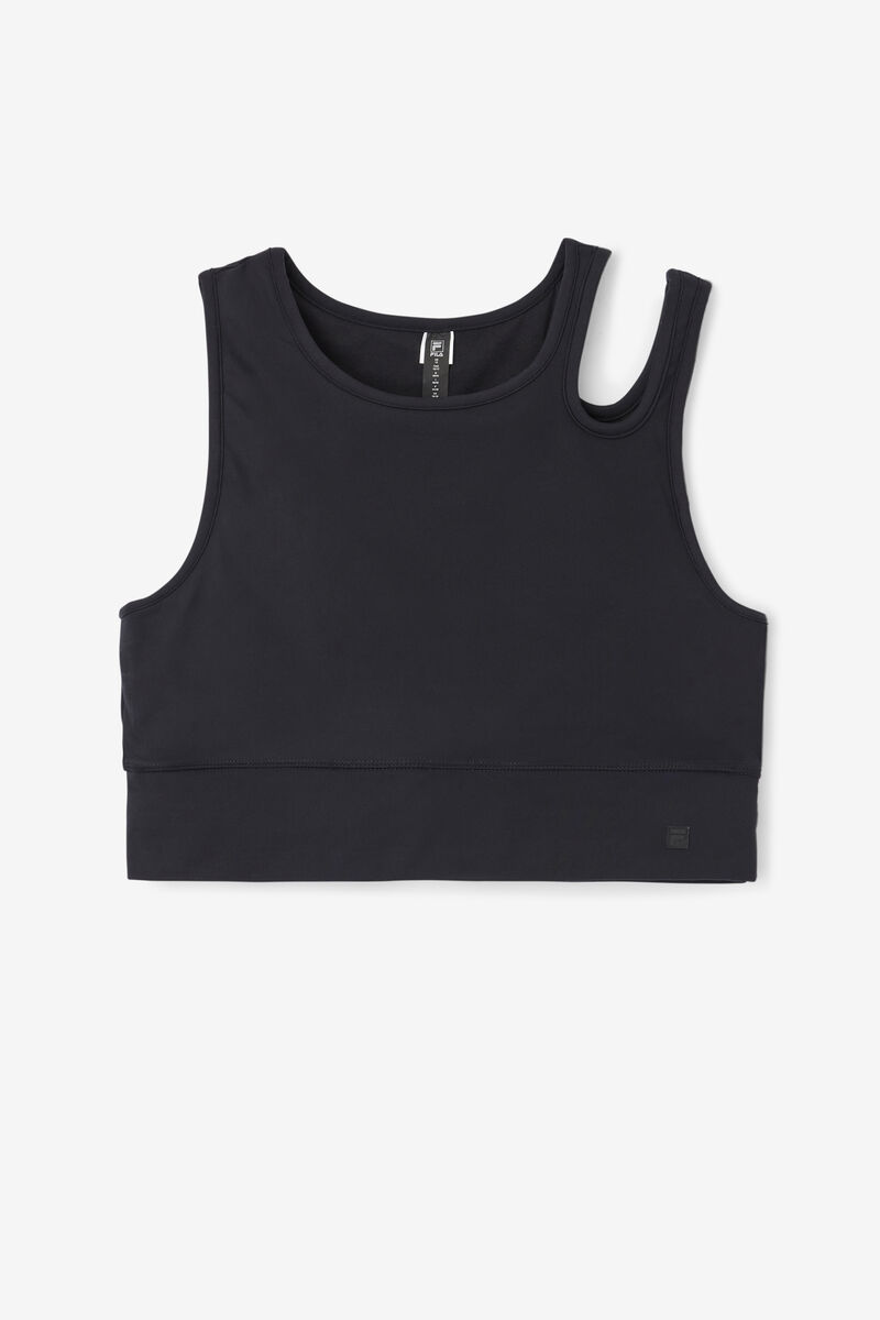 Fila Uplift Slice Crop Bra Top Sport Bh Dam Svarta | Xzppa7prax4