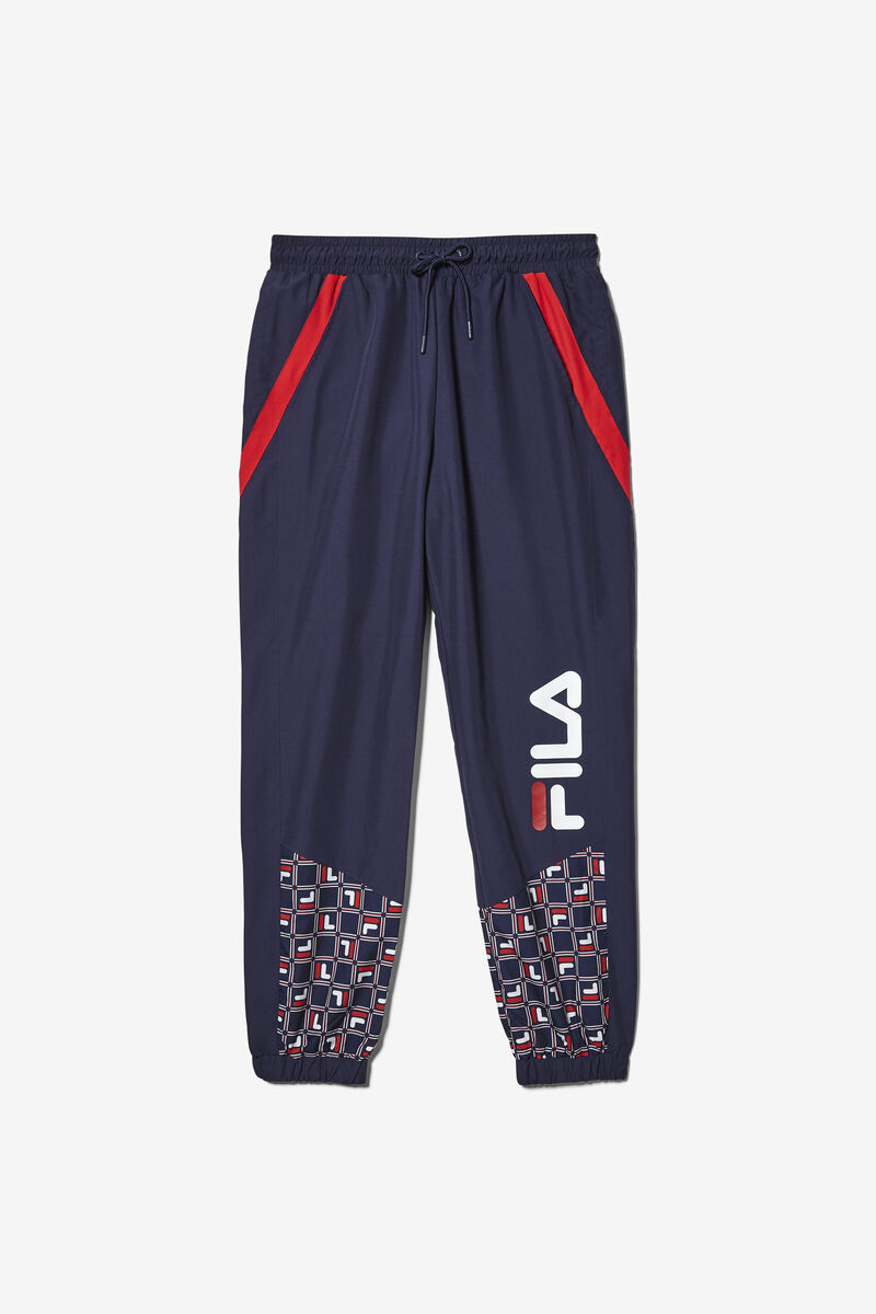 Fila Van Sant Pant Byxor Herr Marinblå Röda Vita | HwmlNiRLBH4