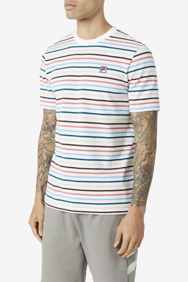 Fila Vara T-shirt Herr Vita | HjKF42SLOvZ