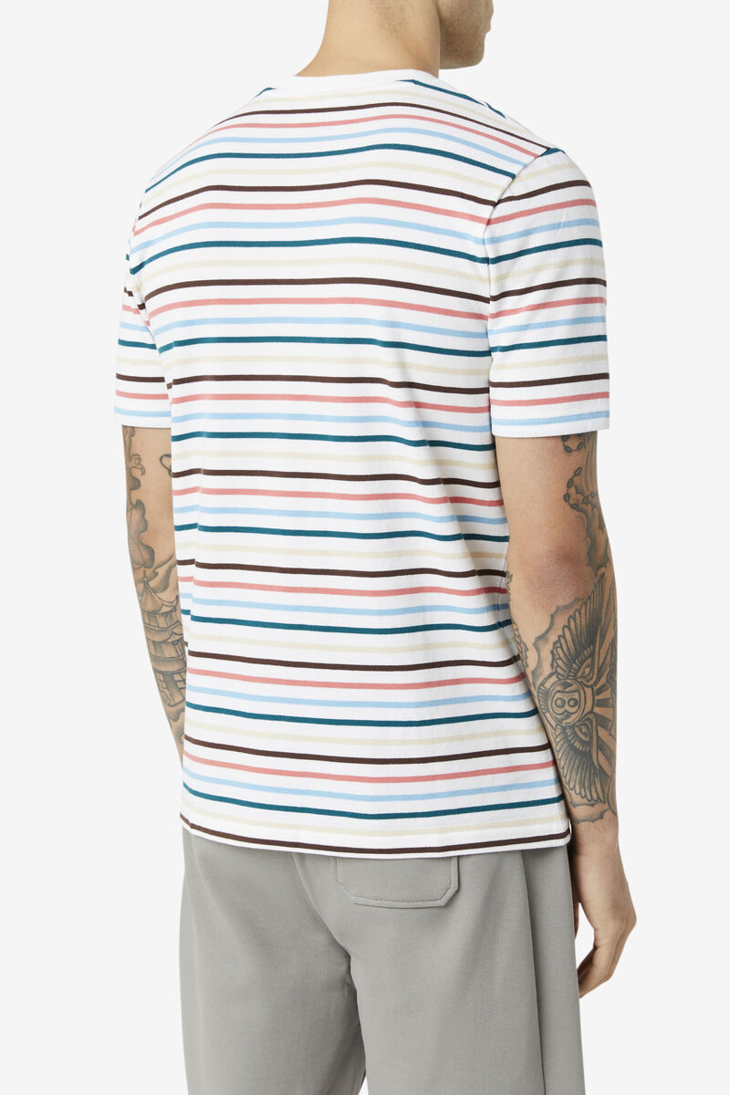 Fila Vara T-shirt Herr Vita | HjKF42SLOvZ