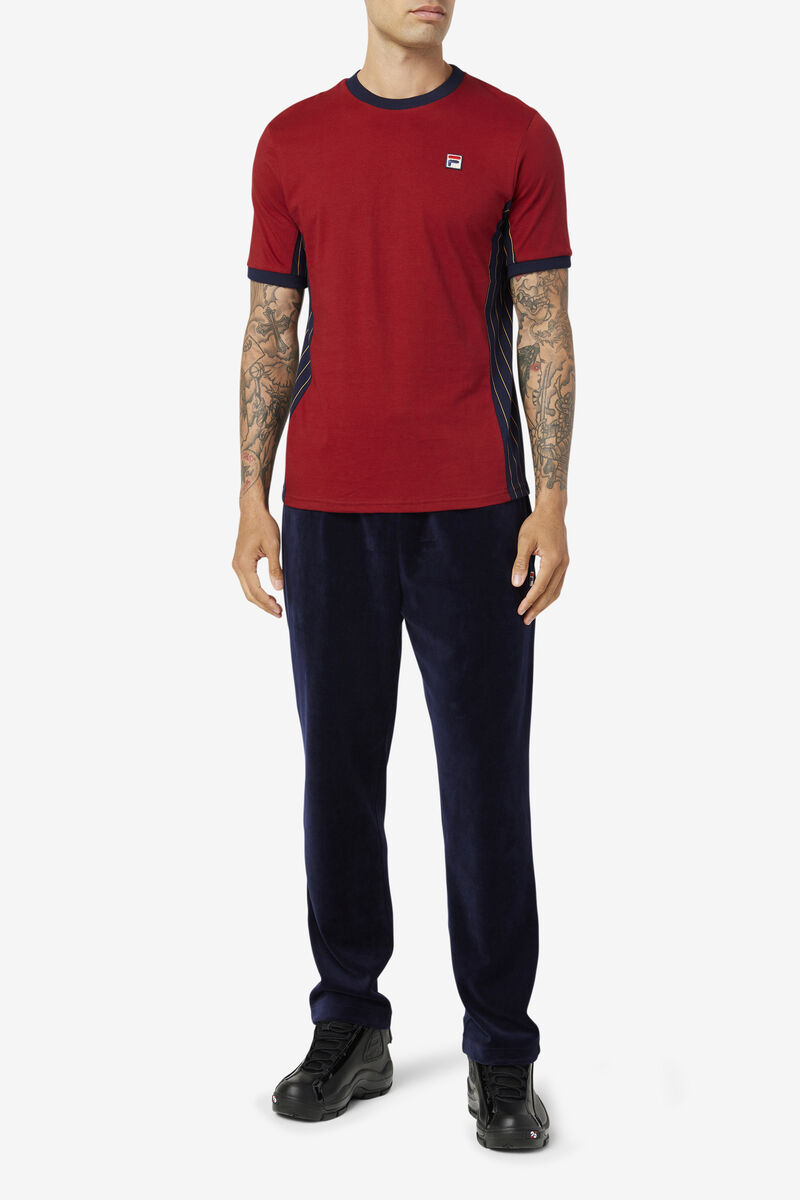 Fila Warner T-shirt Herr Marinblå | uYTSNYTgWwH