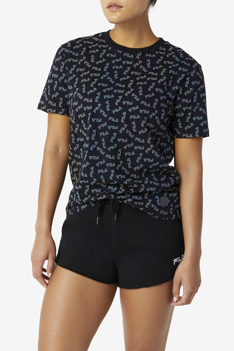 Fila Whitney Boyfriend T-shirt Dam Svarta | mYE6r31gVos