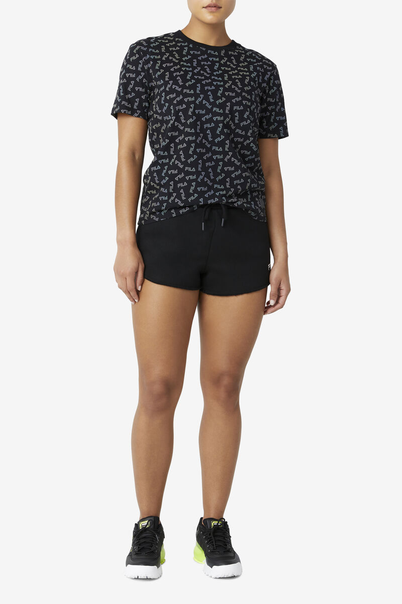 Fila Whitney Boyfriend T-shirt Dam Svarta | mYE6r31gVos