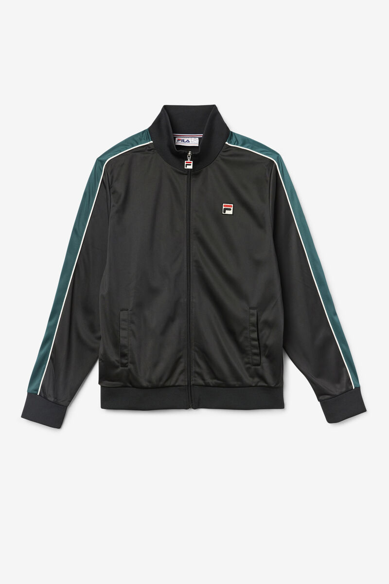 Fila Wicks Track Jacket Casual Kappor Herr Svarta Vita | Rn7xNtijsjk