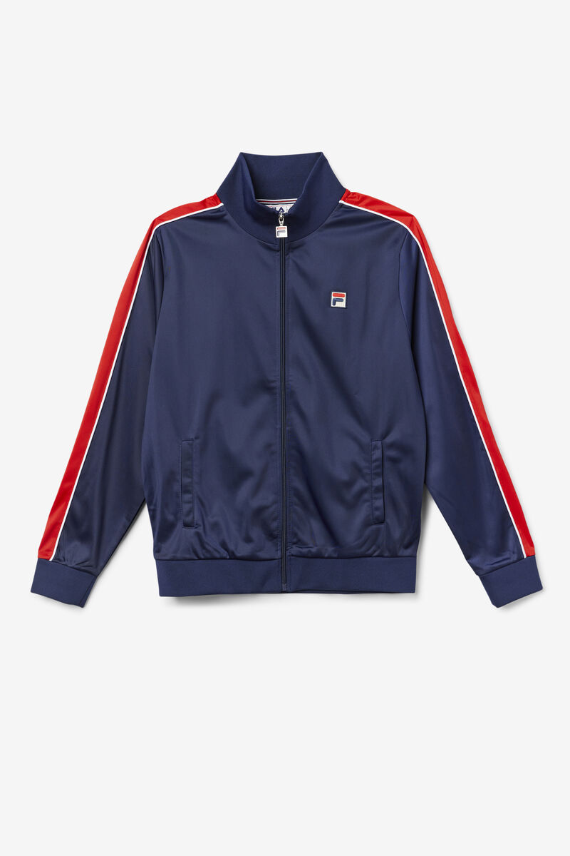 Fila Wicks Track Jacket Casual Kappor Herr Marinblå Röda Vita | ag1YJwjNPCI