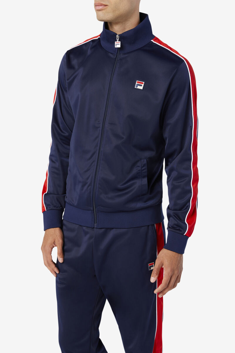 Fila Wicks Track Jacket Jacka Herr Marinblå Röda Vita | arPsvRjtQps