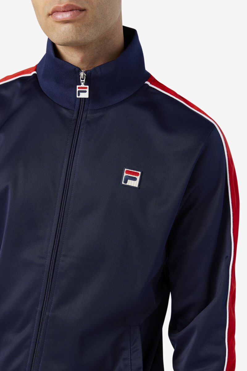 Fila Wicks Track Jacket Träningsoverall Herr Marinblå Röda Vita | Y7vGOykYe3J