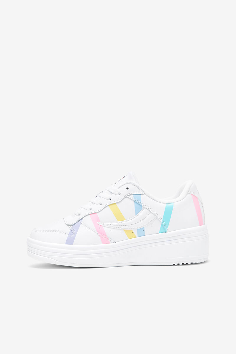 Fila Wx-100 Stripe Sneakers Dam Vita Blå | dF2HT4DB3SU