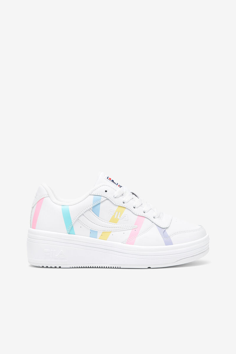 Fila Wx-100 Stripe Sneakers Dam Vita Blå | dF2HT4DB3SU