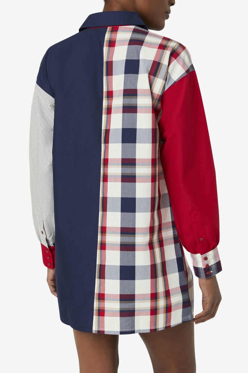 Fila Zerlina Klänning Klänning Dam Marinblå Röda | vVLuQxf4vQa