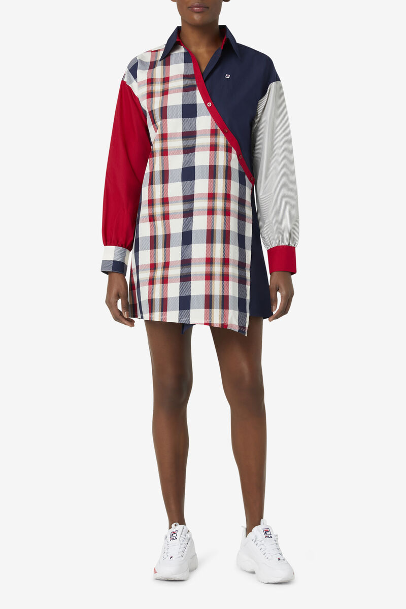 Fila Zerlina Klänning Klänning Dam Marinblå Röda | vVLuQxf4vQa