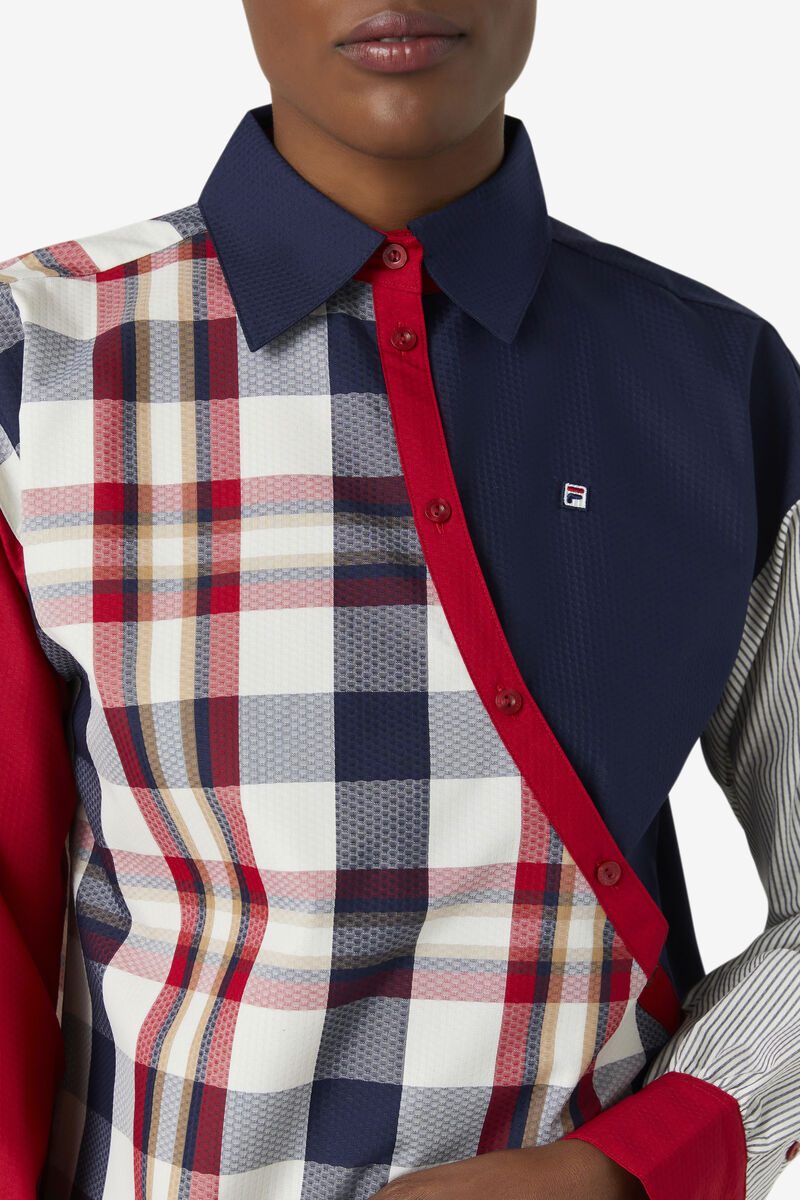 Fila Zerlina Klänning Klänning Dam Marinblå Röda | vVLuQxf4vQa